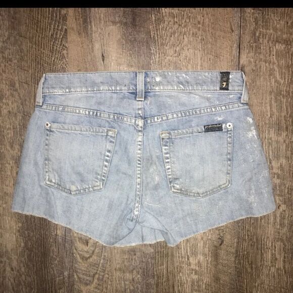 7 For All Mankind Denim Shorts - Picture 4 of 5
